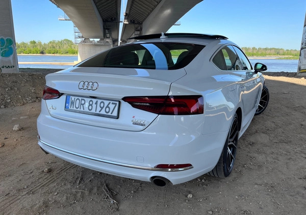 Audi A5 cena 118000 przebieg: 67000, rok produkcji 2018 z Warszawa małe 781